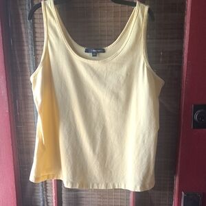 Denim 24/7 Pale Yellow Tank Top